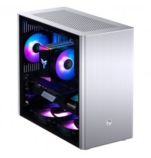 Корпус JONSBO V9 без БП, боковая панель из закаленного стекла, mini-ITX, micro-ATX, SFX, серебристый                                                                                                                                                      