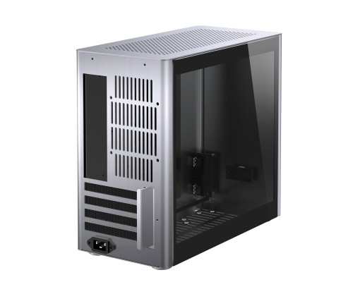 Корпус JONSBO V9 без БП, боковая панель из закаленного стекла, mini-ITX, micro-ATX, SFX, серебристый