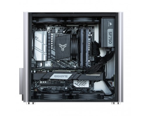 Корпус JONSBO V9 без БП, боковая панель из закаленного стекла, mini-ITX, micro-ATX, SFX, серебристый