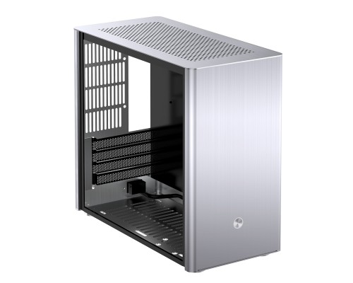 Корпус JONSBO V9 без БП, боковая панель из закаленного стекла, mini-ITX, micro-ATX, SFX, серебристый