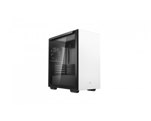 Корпус Deepcool MACUBE 110 WH без БП, боковое окно (закаленное стекло), белый, mATX