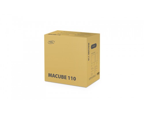 Корпус Deepcool MACUBE 110 WH без БП, боковое окно (закаленное стекло), белый, mATX