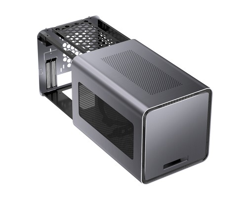 Корпус JONSBO V8 Gray без БП, mini-ITX, SFX, серый