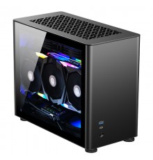 Корпус JONSBO A4 без БП, боковые панели из закаленного стекла, mini-ITX, SFX, черный                                                                                                                                                                      