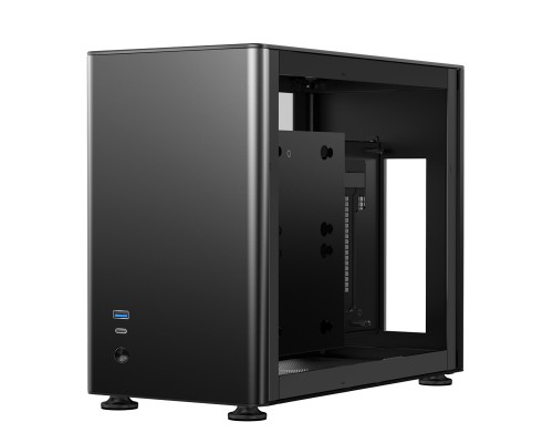 Корпус JONSBO A4 без БП, боковые панели из закаленного стекла, mini-ITX, SFX, черный