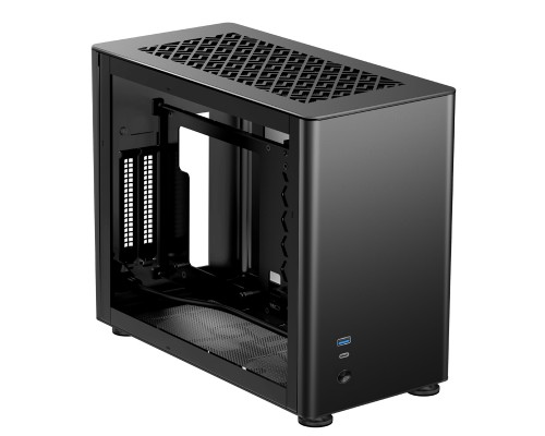 Корпус JONSBO A4 без БП, боковые панели из закаленного стекла, mini-ITX, SFX, черный