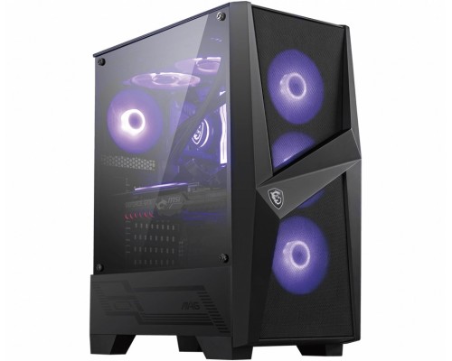 Корпус MSI MAG FORGE 101M / mid-tower, ATX, tempered glass / 4x120mm RGB fans inc. / MAG FORGE 101M