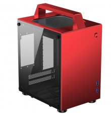 Корпус JONSBO T8 Red без БП, боковые панели из закаленного стекла, mini-ITX, красный                                                                                                                                                                      