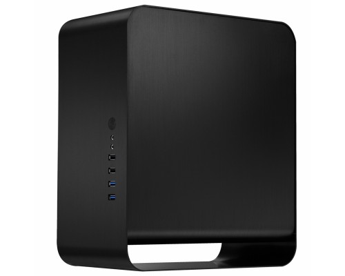 Корпус JONSBO UMX1W без БП, боковая панель из закаленного стекла, mini-ITX, черный