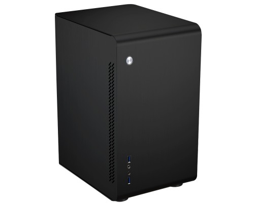 Корпус JONSBO U1 PLUS Black без БП, боковая панель из закаленнго стекла, mini-ITX, SFX, черный