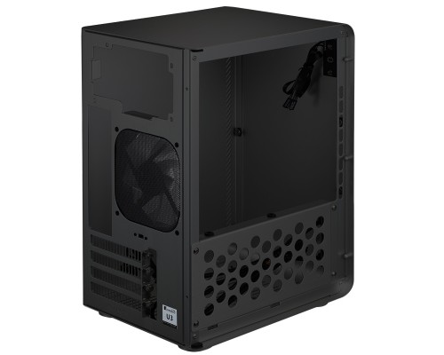 Корпус JONSBO U1 PLUS Black без БП, боковая панель из закаленнго стекла, mini-ITX, SFX, черный