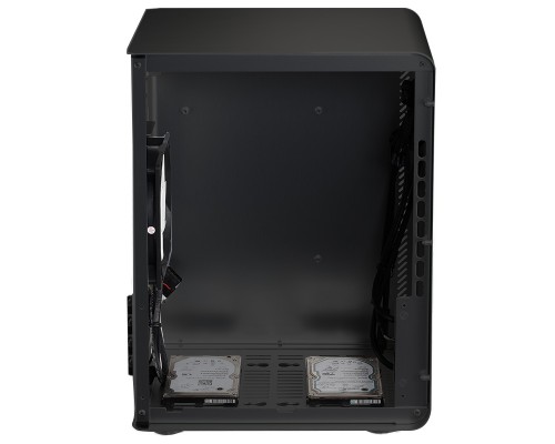 Корпус JONSBO U1 PLUS Black без БП, боковая панель из закаленнго стекла, mini-ITX, SFX, черный