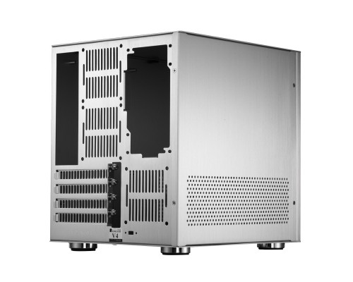 Корпус JONSBO V4 без БП, mini-ITX, micro-ATX, серебристый