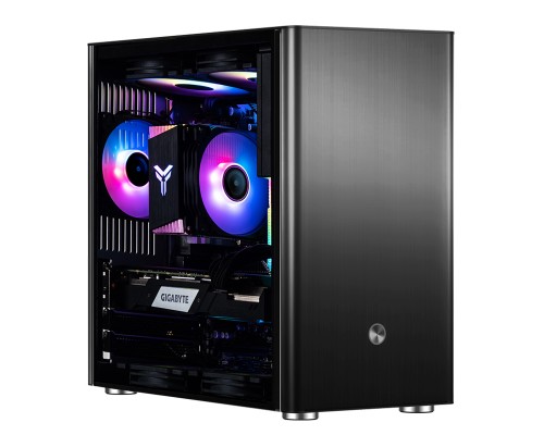 Корпус JONSBO V9 без БП, боковая панель из закаленного стекла, mini-ITX, micro-ATX, SFX, черный