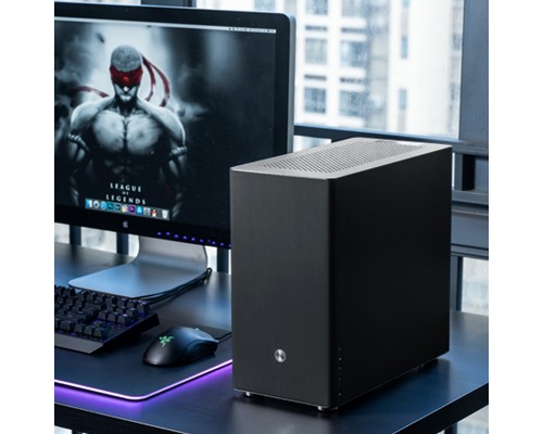 Корпус JONSBO V9 без БП, боковая панель из закаленного стекла, mini-ITX, micro-ATX, SFX, черный