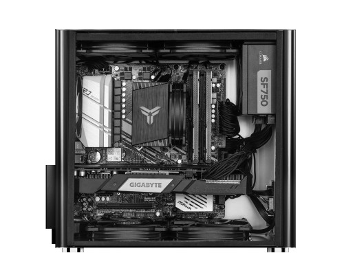 Корпус JONSBO V9 без БП, боковая панель из закаленного стекла, mini-ITX, micro-ATX, SFX, черный