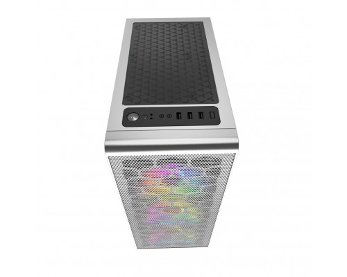 Корпус Powercase Mistral Z4С White, Tempered Glass, Mesh, 4x 120mm 5-color LED fan, белый, ATX  (CMIZ4CW-L4)