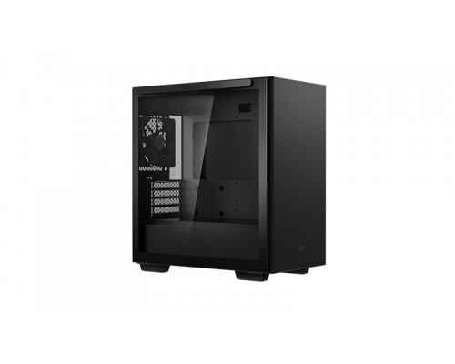 Корпус Deepcool MACUBE 110 BK без БП, боковое окно (закаленное стекло), черный, mATX