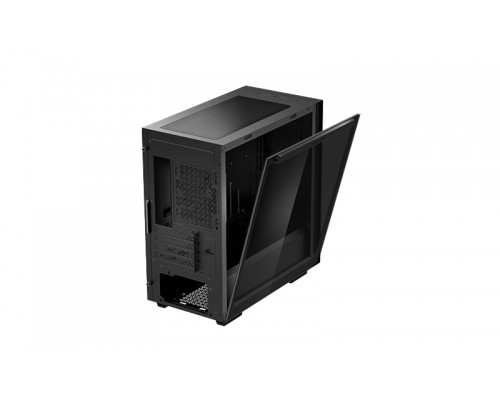 Корпус Deepcool MACUBE 110 BK без БП, боковое окно (закаленное стекло), черный, mATX