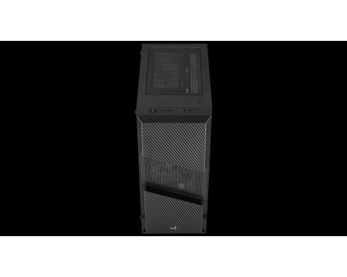 Корпус Aerocool Menace Saturn V1 без БП, ATX, боковое окно (закаленное стекло), черный