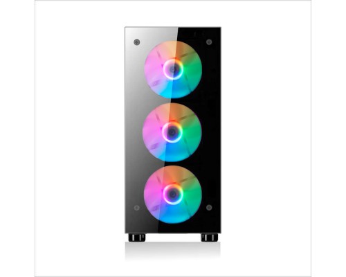 Корпус 1STPLAYER FIRE DANCING V3-A / ATX, tempered glass / 4x 120mm LED fans inc. / V3-A-4G6