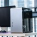 Корпус JONSBO U4PLUS Silver без БП, боковые панели из закаленного стекла, mini-ITX, micro-ATX, ATX, серебристый