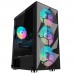 Корпус 1STPLAYER FIREBASE X7 / ATX, tempered glass / 3x140mm & 1x120mm LED fans inc. / X7-3G6P-1G6