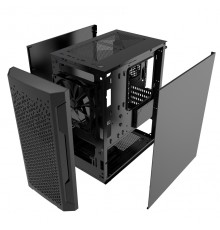 Корпус Powercase Mistral Micro Z2B SI, Non Window, Mesh, 2x 120mm fan, чёрный, mATX  (CMIMZB-F2SI)                                                                                                                                                        