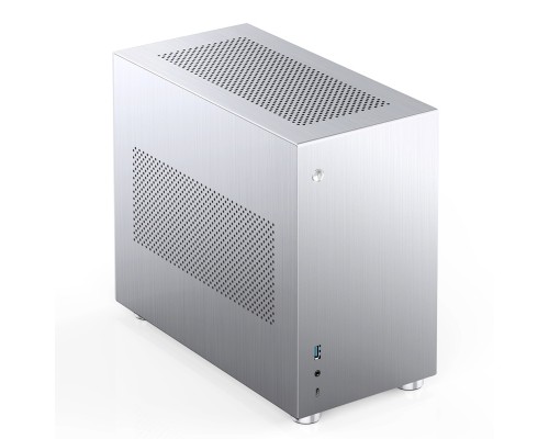 Корпус JONSBO V10-A Silver без БП, mini-ITX, серебристый