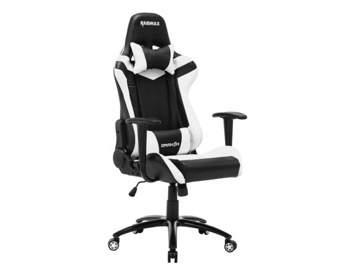 Игровое кресло RAIDMAX DK606RUWT (бело-черное)