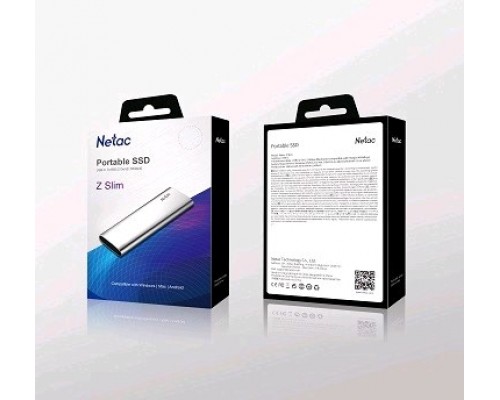 Внешний накопитель SSD Netac Z SLIM 1Tb USB 3.2 Gen 2 Type-C NT01ZSLIM-001T-32SL