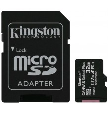 Карта памяти MicroSDXC 32GB  Kingston Class 10 UHS-I U1 Canvas Select Plus + адаптер  [SDCS2/32GB]                                                                                                                                                        