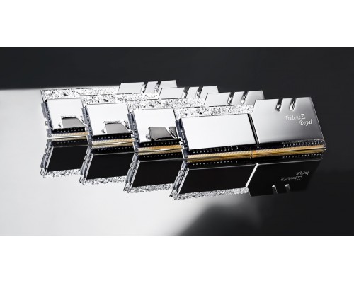 Модуль памяти DDR4 G.SKILL TRIDENT Z ROYAL 64GB (2x32GB) 3200MHz CL14 (14-18-18-38) 1.45V / F4-3200C14D-64GTRS / SILVER