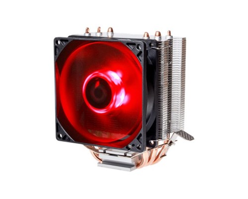 Кулер ID-COOLING SE-913-R PWM LGA115X/775/AM4/AM3/+/AM2/+/FM2/+/FM1 (40шт/кор, TDP 130W, PWM, 3 тепл.трубки прямого контакта, FAN 92mm, Red LED) RET