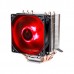 Кулер ID-COOLING SE-913-R PWM LGA115X/775/AM4/AM3/+/AM2/+/FM2/+/FM1 (40шт/кор, TDP 130W, PWM, 3 тепл.трубки прямого контакта, FAN 92mm, Red LED) RET