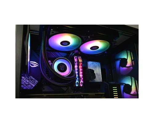 Комплект водяного охлаждения DEEPCOOL CASTLE 240 RGB V2 LGA20XX/LGA1366/LGA115X/TR4/AM4/AM3/+/AM2/+/FM2/+/FM1 (6шт/кор,TDP 250W, ARGB Lighting, Anti-Leak edition, PWM, DUAL FAN) RET