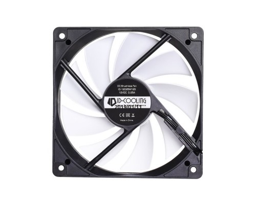 Вентилятор ID-COOLING FL-12025 120x120x25мм (80шт./кор, 3pin, черный, 1250об/мин, супертихий)  BOX