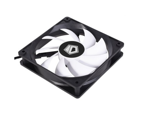 Вентилятор ID-COOLING FL-12025 120x120x25мм (80шт./кор, 3pin, черный, 1250об/мин, супертихий)  BOX