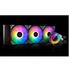 Комплект водяного охлаждения DEEPCOOL CASTLE 360 RGB V2 LGA20XX/LGA1366/LGA115X/TRX4/TR4/AM4/AM3/+/AM2/+/FM2/+/FM1 (6шт/кор,TDP 280W, ARGB Lighting, Anti-Leak edition, PWM, TRIPLE FAN) RET                                                              