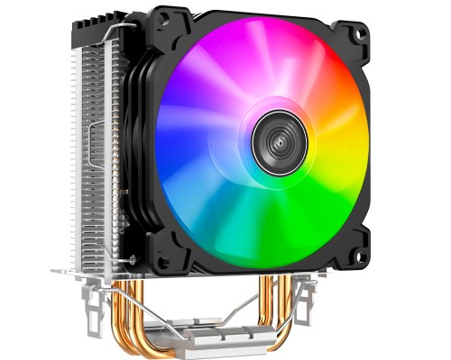 Кулер JONSBO CR-1200 LGA1366/115X/775/AM4/AM3/3+/AM2/+/FM2/+/FM1(36шт/кор, TDP 95W, 92mm Dynamic Multi-Color LED Fan, 2 тепловые трубки, 3-pin) Retail