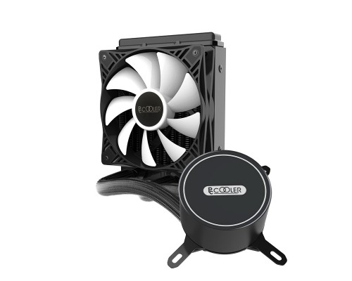 Комплект водяного охлаждения PCCooler GI-CL120vc LGA2066/2011/1366/115х/775/TR4/AM4/FM1/2/2+/AM2/2+/3/3+ (8шт/кор, TDP 180W, 1х120mm FIXED LED PWM FAN) RET