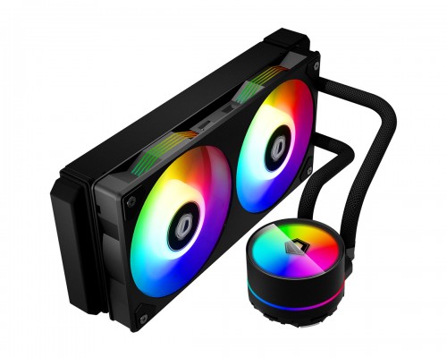 Комплект водяного охлаждения ID-COOLING ICEFLOW 240 ARGB LGA20XX/LGA1366/LGA115X/TR4/AM4/AM3/+/AM2/+/FM2/+/FM1 (6шт/кор,TDP 250W, ARGB FAN and PUMP, PWM, DUAL FAN 120mm) RET