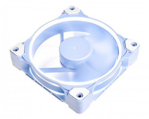 Вентилятор ID-COOLING ZF-12025-Baby Blue 120x120x25мм (80шт./кор, PWM, White LED Ring, 900-2000об/мин, синий пастель)  BOX