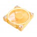 Вентилятор ID-COOLING ZF-12025-Lemon Yellow 120x120x25мм (80шт./кор, PWM, White LED Ring, 900-2000об/мин, желтый пастель)  BOX