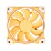 Вентилятор ID-COOLING ZF-12025-Lemon Yellow 120x120x25мм (80шт./кор, PWM, White LED Ring, 900-2000об/мин, желтый пастель)  BOX