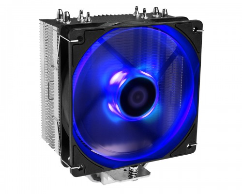 Кулер ID-COOLING SE-224-XT-B LGA20XX/LGA1366/LGA115X/AM4/AM3/+/AM2/+/FM2/+/FM1 (16шт/кор, TDP 180W, PWM, 4 тепл.трубки прямого контакта, FAN 120mm, Blue LED) RET