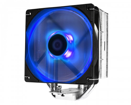 Кулер ID-COOLING SE-224-XT-B LGA20XX/LGA1366/LGA115X/AM4/AM3/+/AM2/+/FM2/+/FM1 (16шт/кор, TDP 180W, PWM, 4 тепл.трубки прямого контакта, FAN 120mm, Blue LED) RET