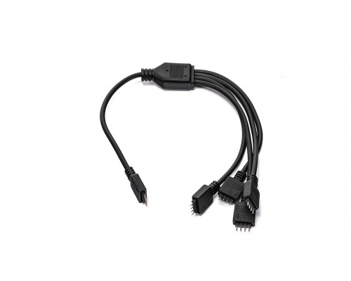 Кабель разветвитель EKWB EK-RGB 4-Way Splitter Cable RGB 4-pin (12V+ R G B) черный