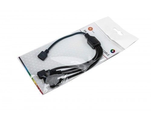 Кабель разветвитель EKWB EK-RGB 4-Way Splitter Cable RGB 4-pin (12V+ R G B) черный