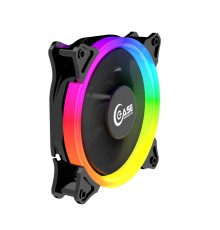 Вентилятор Powercase (PF1-3+4) 5 color LED 120x120x25мм (100шт./кор, 3pin + Molex, 1150±10% об/мин) Bulk                                                                                                                                                  
